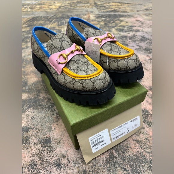 Gucci Shoes - Gucci GG Supreme Platform Monogram Horsebit Loafers